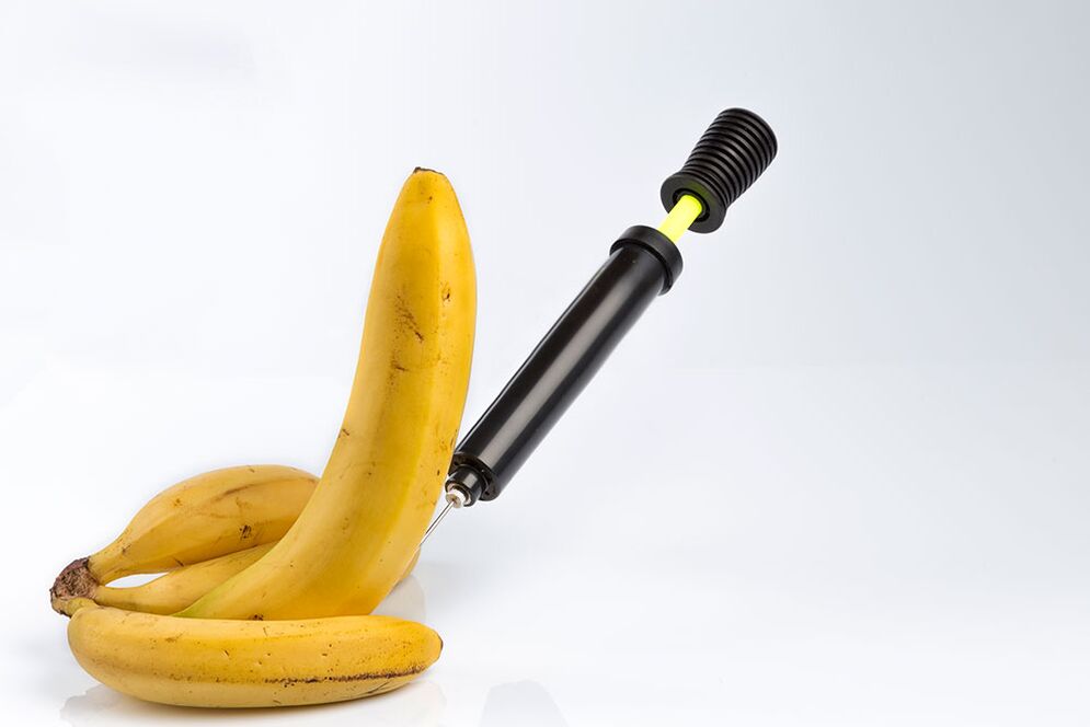 Η ένεση μπανάνας προσομοιώνει την ένεση μεγέθυνσης πέους